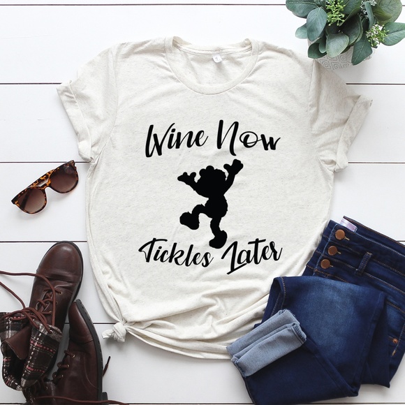 Elmo funny Wine themed T-shirt for Women - Picture 3 of 4